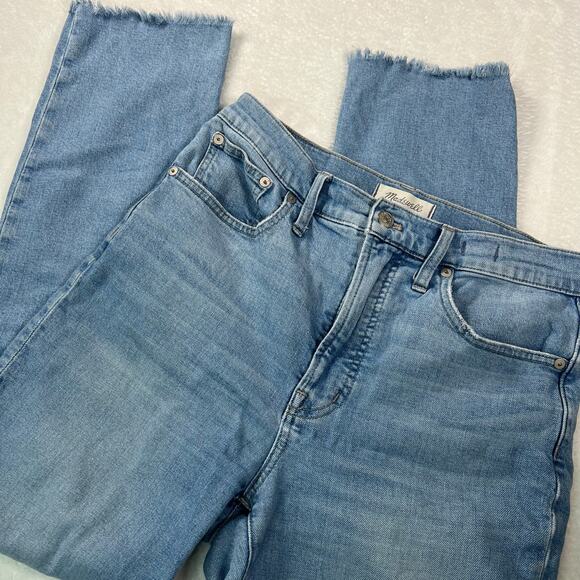 Madewell The Perfect Vintage Straight Leg Light Wash Jeans Size 27 - Picture 5 of 14